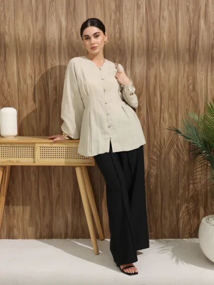 Selena Irish Linen top